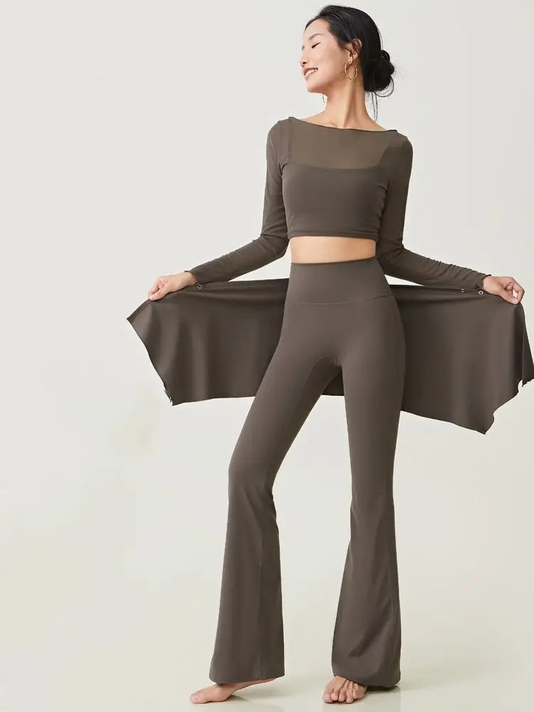 Fitness Yoga One-Piece Short Skirt Women's Running Training Sporty Chic Slimming Pilates  Skirt A-Line Polyester Fiber