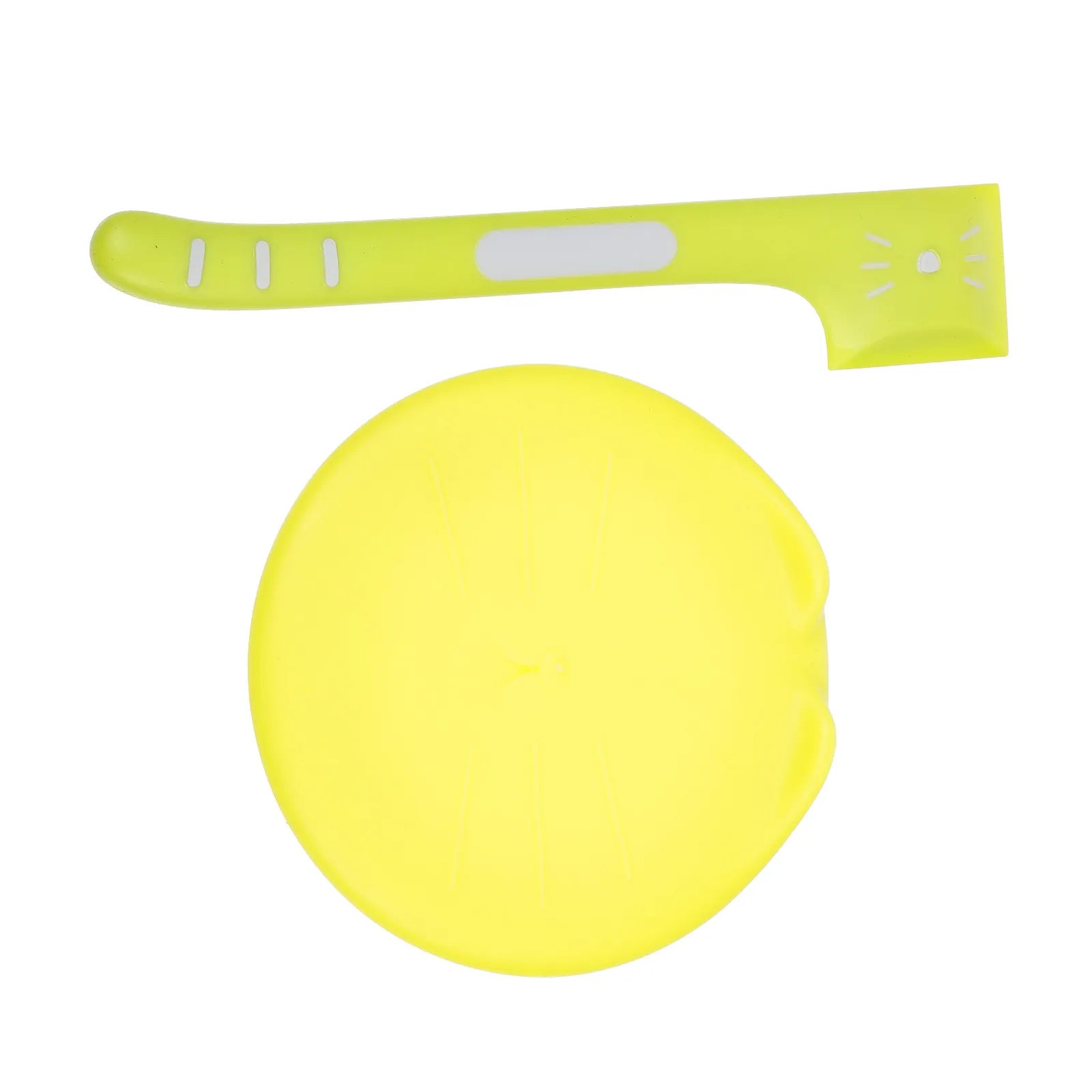1Set Pet Food Can Lid Set Dishwasher Safe Flexible Tpr Sealed Cover Spoon for Dog Cat Puppy Feeding Freshness Leak Proof