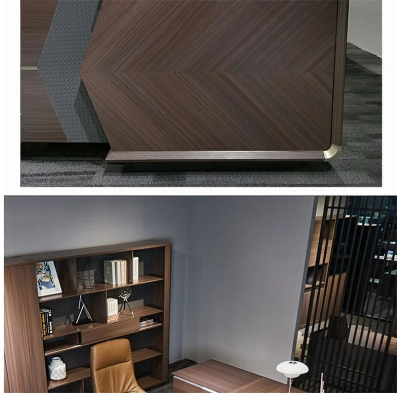 In Stock Standing Office Desk Executive Boss Minimalist High Quality Office Desk Modern European Escritorio Oficina Furniture