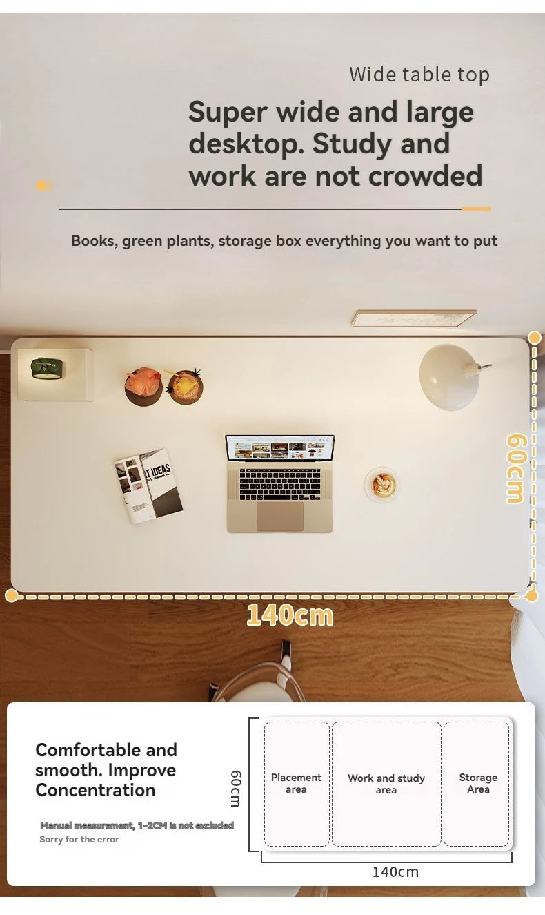 Desk for home use, student writing desk, study desk, small layout, minimalist office desk, bedroom desk, minimalist style, compu