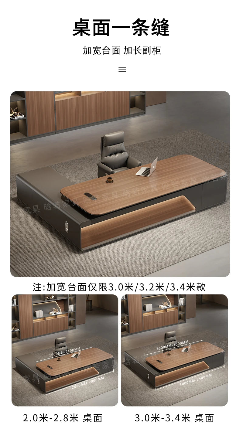 Home Office Writing Desk Modern Executive OfficeDesk Furniture Computer Desk L Shape ComputerDesk With Storage Office Desks