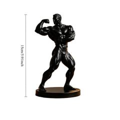Fitness Athlete Statue,3D Printed Relief, Classic Sculpture with Perfect Physique,Art Desktop Decor for Home, Cafe,Bar Bookstore
