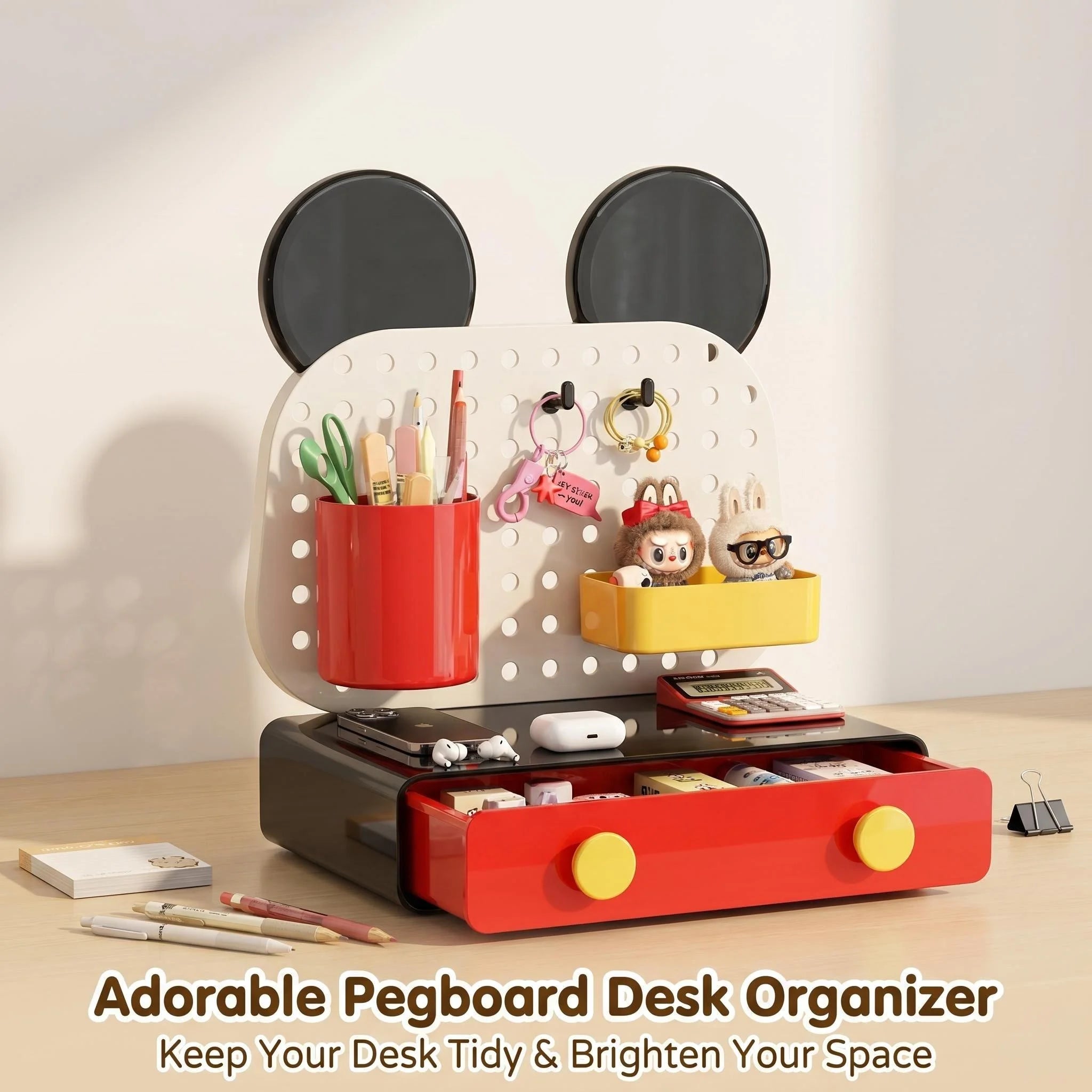 Desktop storage box and shelf,  for organizing keys and miscellaneous items in the entryway,cute and stylish, office desk, dormi
