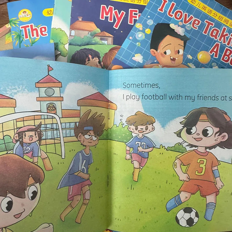 Kids English Picture Books Bilingual Educational Learning Stories for Toddlers Kindergarten