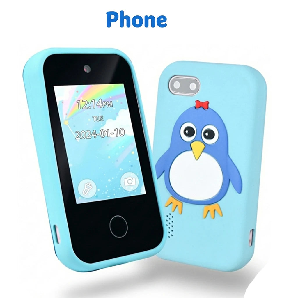 Kids Smart Phone for Boys & Girls 2.8 Inch Touch Screen Kids Toy Phone with Dual Camera ABC Learning Educational Learning Toy