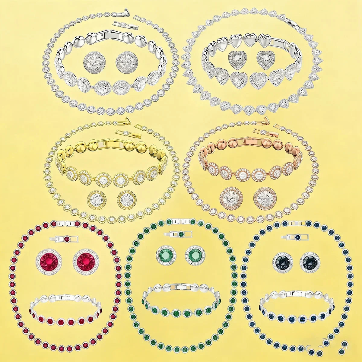 Elegant Charming Jewelry, Inlaid with Sparkling Zirconia for Daily Wear & Special Occasions, Add Sparkle To Your Look
