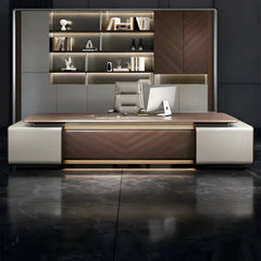 Executive Luxury Office Desk Computer Minimalist Aesthetic European Office Desk Modern Design Meuble Bureau Commercial Furniture