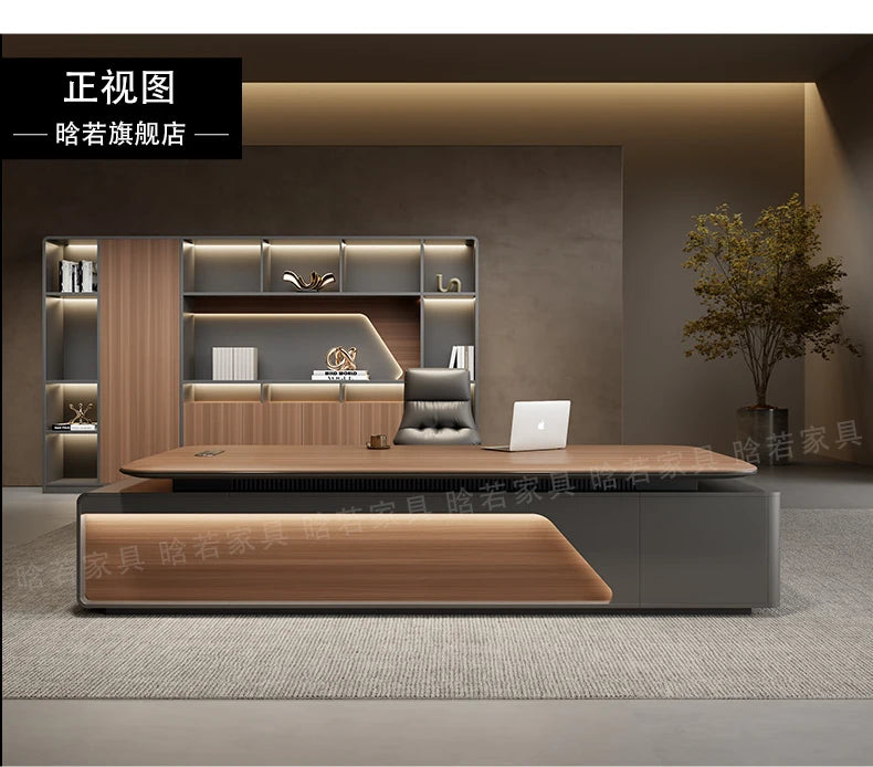 Home Office Writing Desk Modern Executive OfficeDesk Furniture Computer Desk L Shape ComputerDesk With Storage Office Desks