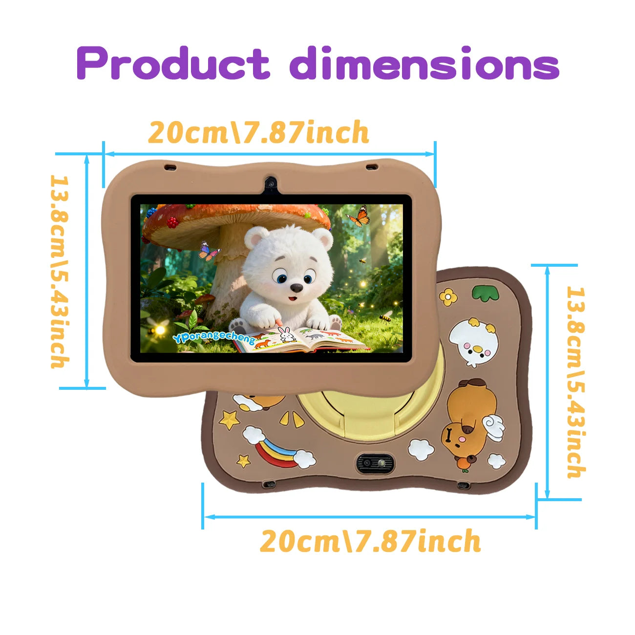 Kids Tablet 7 inch, Children Tablet with Parent Control,dual cameras, children's gifts for Christmas and birthday.Pink