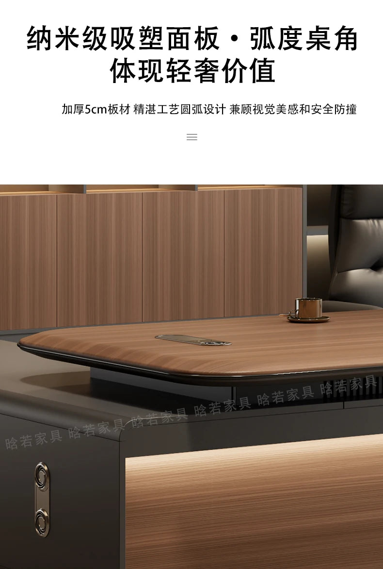 Home Office Writing Desk Modern Executive OfficeDesk Furniture Computer Desk L Shape ComputerDesk With Storage Office Desks
