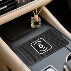 Wireless Phone Charger Wireless Car Charger Pad For Car 39 Inch Cable Automatic Sensing Non-Slip Charging Mat For Phone Vehicle