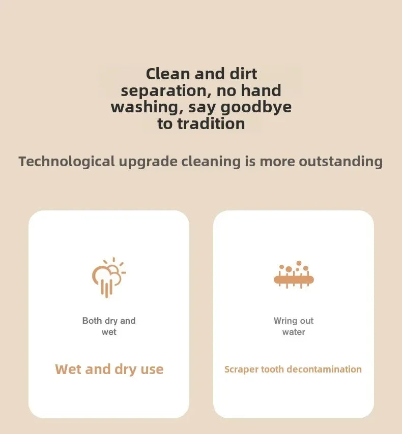 Clean and Dirty Water Separation Rotary Mop, No Need for Manual Cleaning, Quickly and Neatly Completes Home Cleaning