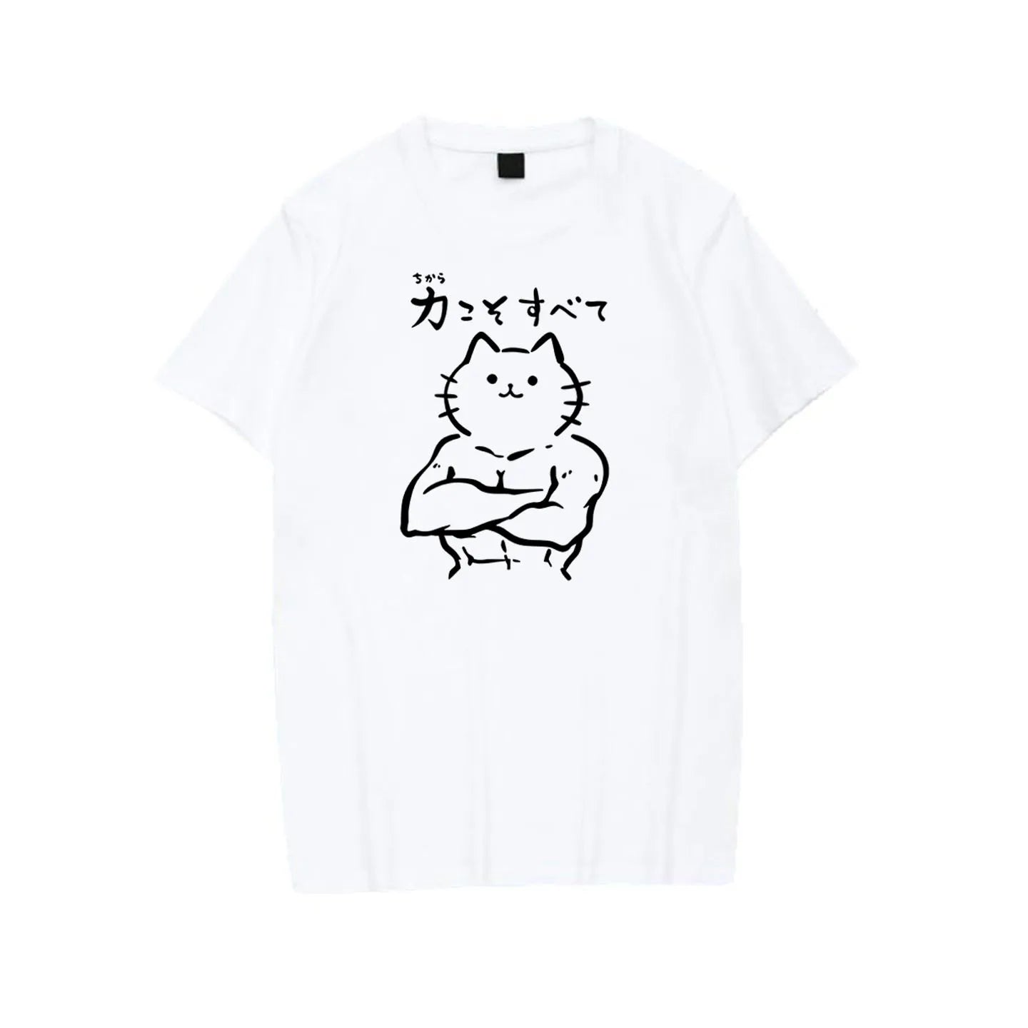 Fitness Gym  Series Loose Unisex Short Sleeve T-Shirt Breathable Cotton Polyester Blend round Neck Print Casual Tee
