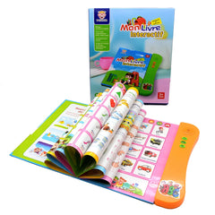 Kids Talking Book French English Interactive Early Education Toy Preschool Language Learning Aid Best Gift for Children