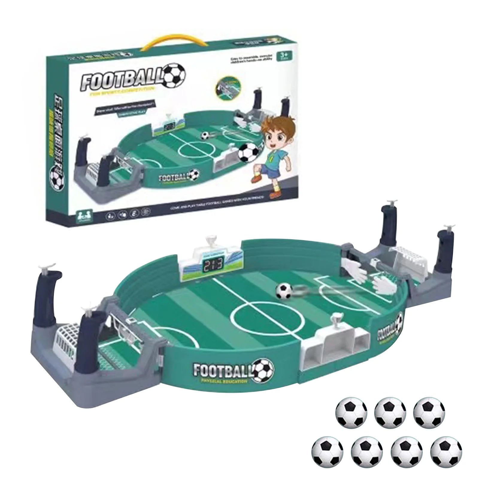 Kids Football Battle Board Game with 2/4/7 Footballs Parent-child Interactive  Leisure Soccer Battle  for Kids Adults