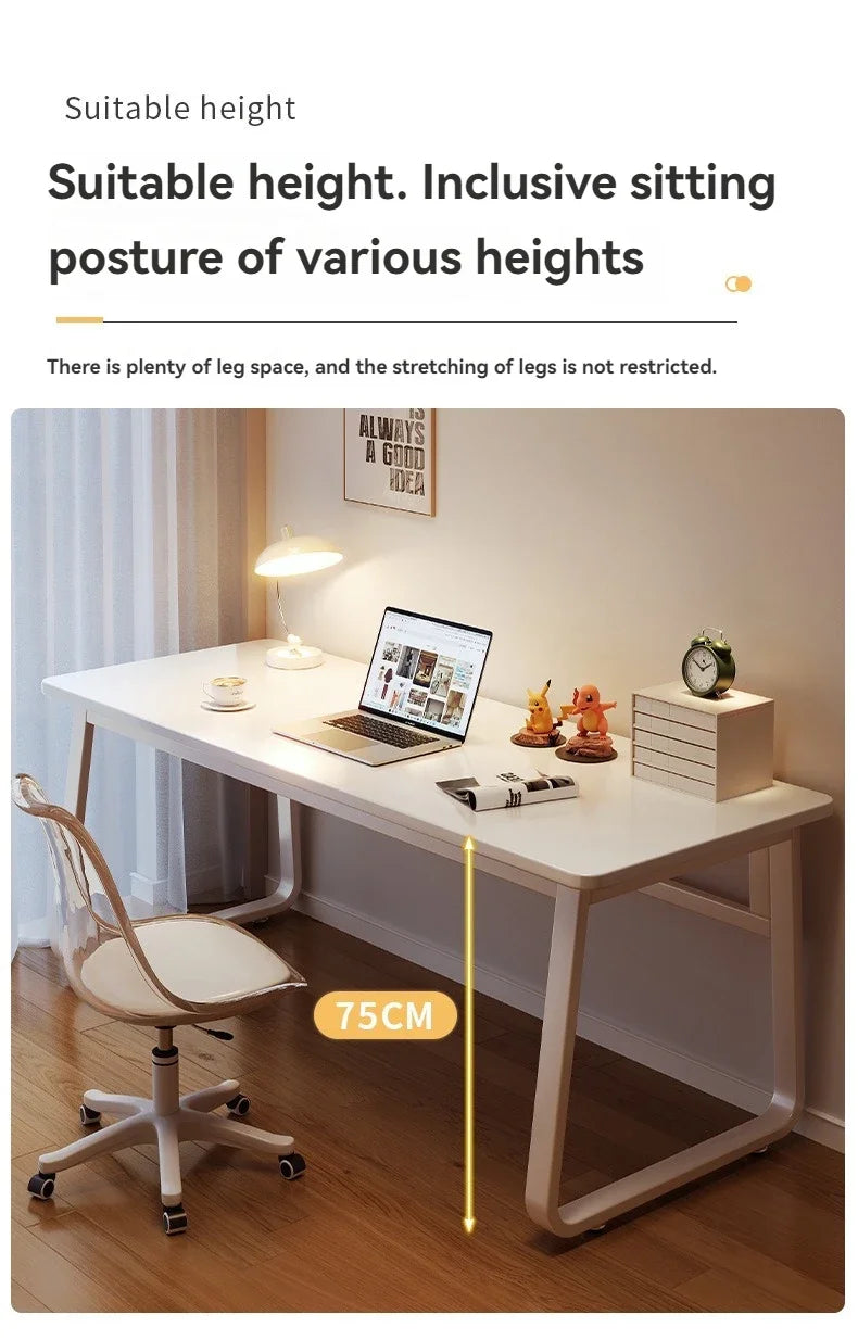 Desk for home use, student writing desk, study desk, small layout, minimalist office desk, bedroom desk, minimalist style, compu