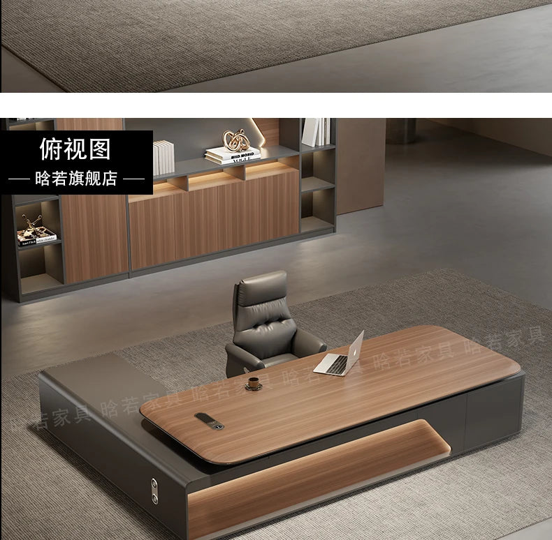 Home Office Writing Desk Modern Executive OfficeDesk Furniture Computer Desk L Shape ComputerDesk With Storage Office Desks