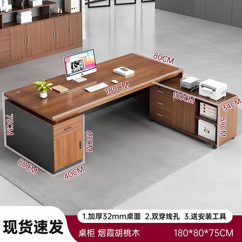 Cabinet Aesthetic Modern Desk Black Unique Gaming Computer Office Desk Design Writing Biurka Komputerowe Home Accessories