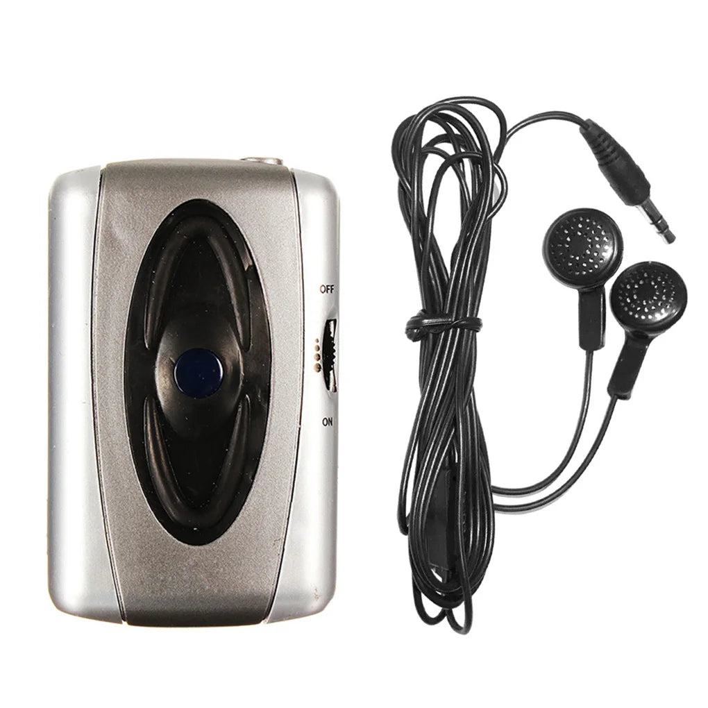 TV  Sound Amplifier with Headphone Assistance Device Listen Care Audio Loud-speaker Operated Voice Microphone Home