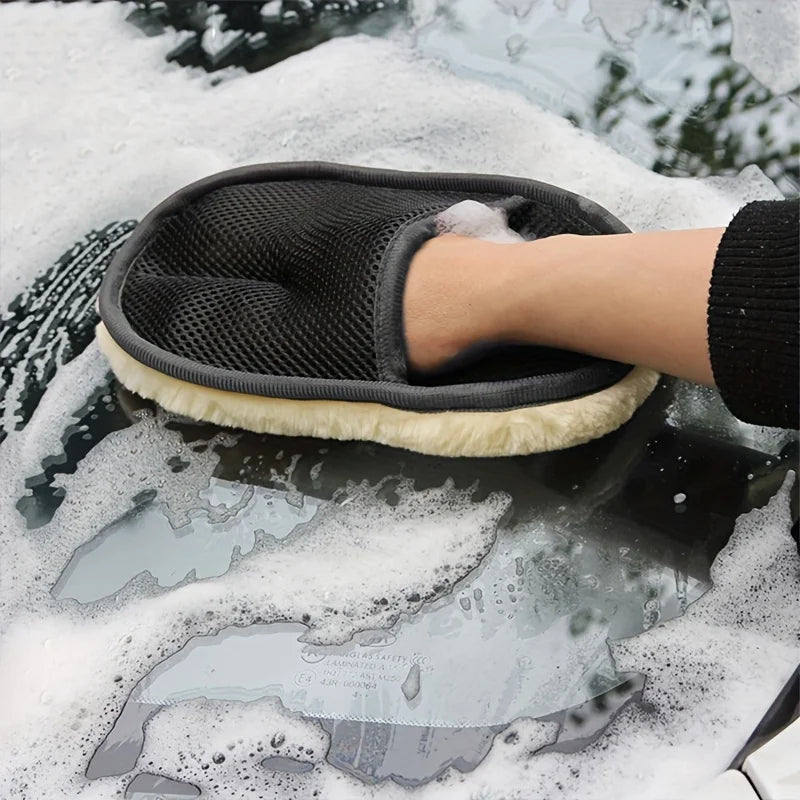 Cleaning gloves, suitable for household and vehicle use, efficient car cleaning, wiping essential tools, car cleaning hands