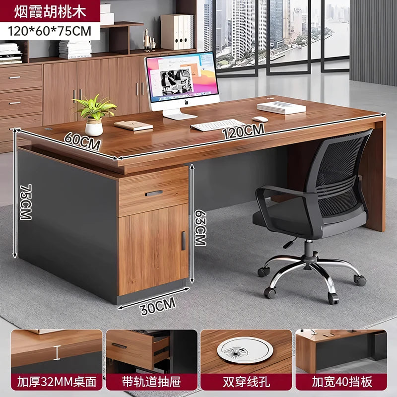 Cabinet Aesthetic Modern Desk Black Unique Gaming Computer Office Desk Design Writing Biurka Komputerowe Home Accessories