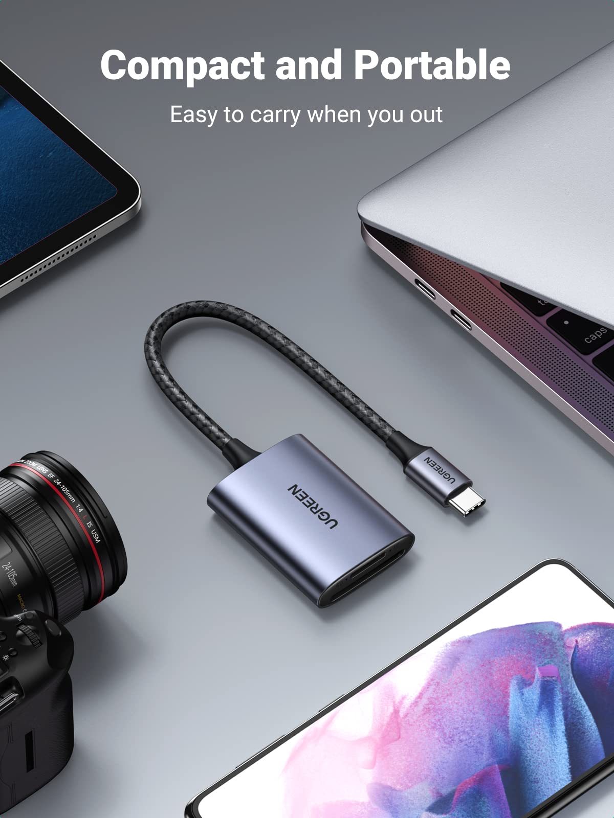 UGREEN 2 in 1 USB C SD Card Reader