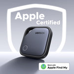 Amazon UGREEN FineTrack Smart Finder Compatible with Apple Find My (iOS Only) 2-Year Replaceable Battery Bluetooth Tracker Tags, Item Finder Smart Tag for Key Luggage Passport with Alarm& Left-Behind Remind