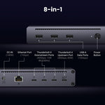 8-in-1 Thunderbolt Docking Station + USB-C Cable